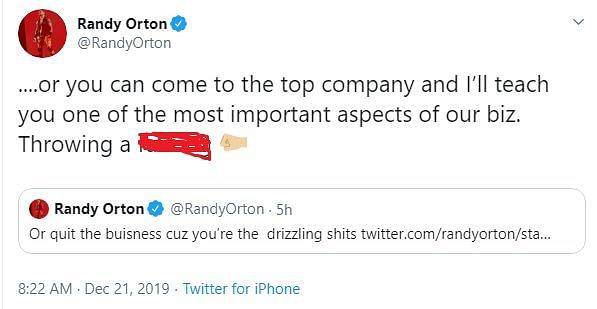 Orton says